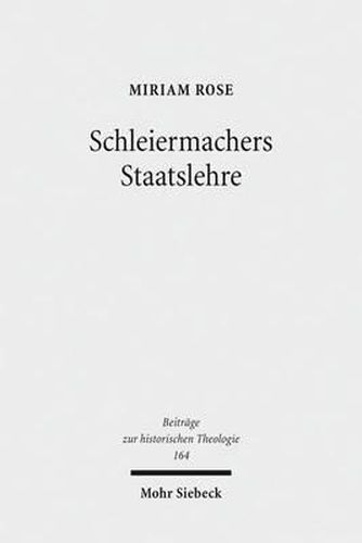Cover image for Schleiermachers Staatslehre