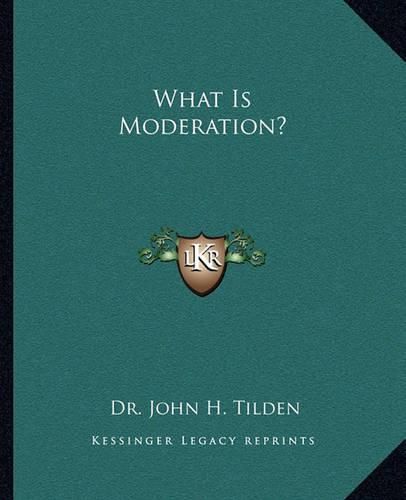 Cover image for What Is Moderation?