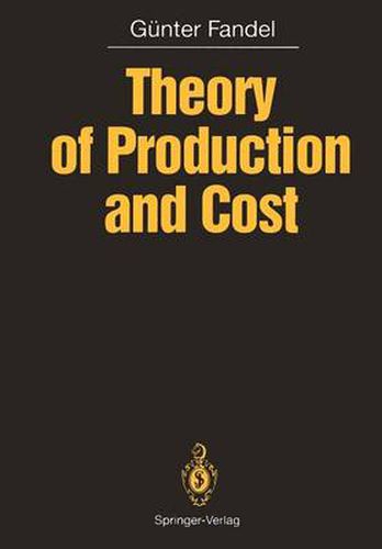 Cover image for Theory of Production and Cost