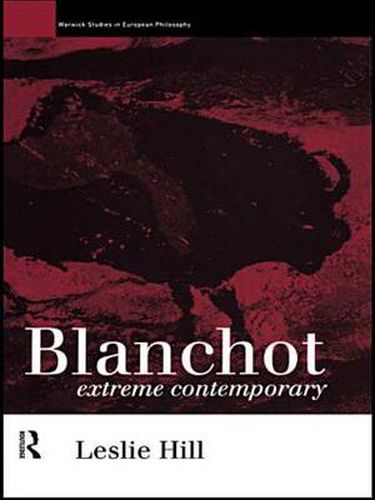 Cover image for Blanchot: Extreme Contemporary