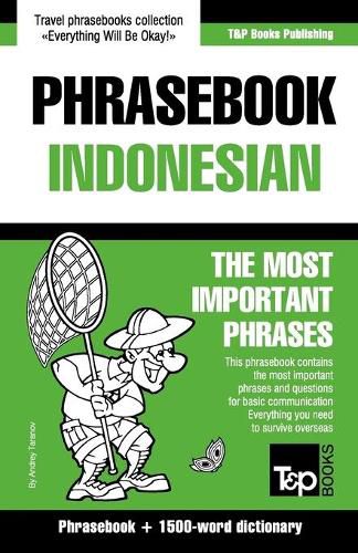 Cover image for English-Indonesian phrasebook and 1500-word dictionary