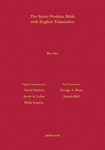 Cover image for Bar Sira According to the Syriac Peshitta Version with English Translation