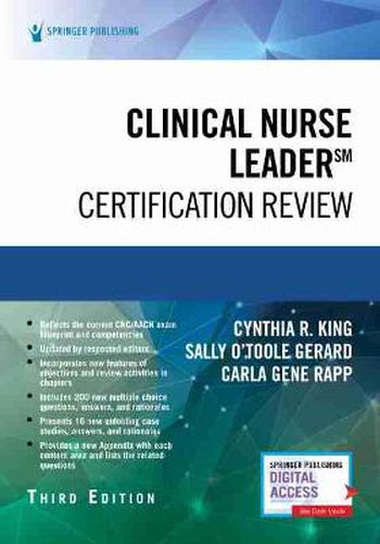 Cover image for Clinical Nurse Leader Certification Review