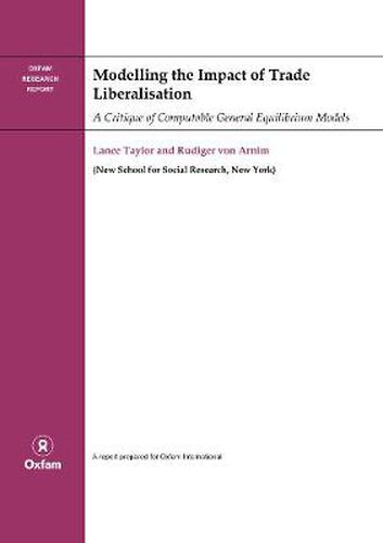 Cover image for Modelling the Impact of Trade Liberalisation: A Critigue of Computable General Equilibrium Models