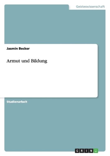 Cover image for Armut und Bildung