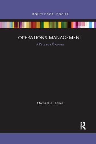 Cover image for Operations Management: A Research Overview