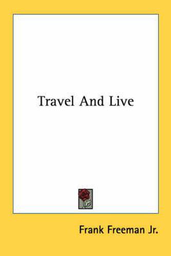 Cover image for Travel and Live