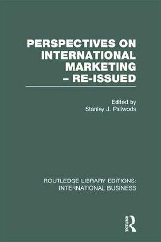 Cover image for Perspectives on International Marketing - Re-issued (RLE International Business)