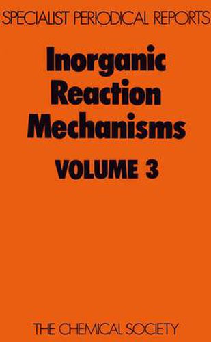 Cover image for Inorganic Reaction Mechanisms: Volume 3