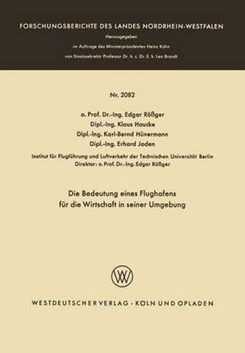Cover image for Die Bedeutung Eines Flughafens Fur Die Wirtschaft in Seiner Umgebung