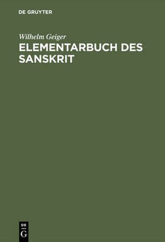 Cover image for Elementarbuch des Sanskrit