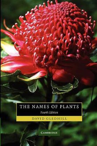 Cover image for The Names of Plants