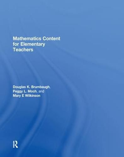 Cover image for Mathematics Content for Elementary Teachers