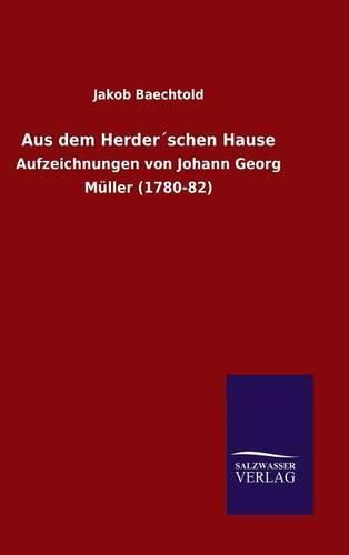 Cover image for Aus dem Herderschen Hause