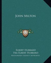 Cover image for John Milton