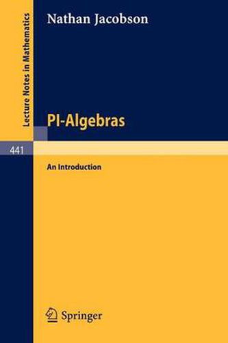 Cover image for PI-Algebras: An Introduction