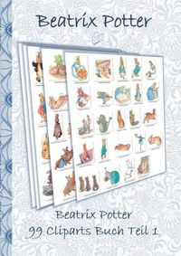 Cover image for Beatrix Potter 99 Cliparts Buch Teil 1 ( Peter Hase )