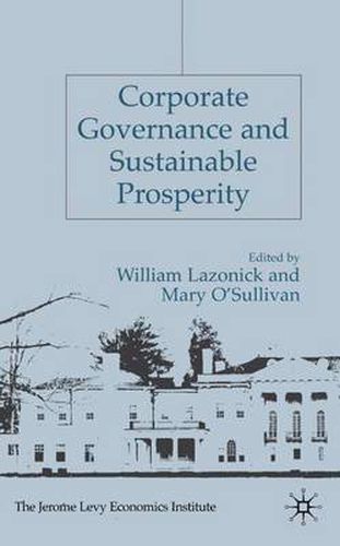 Cover image for Corporate Governance and Sustainable Prosperity