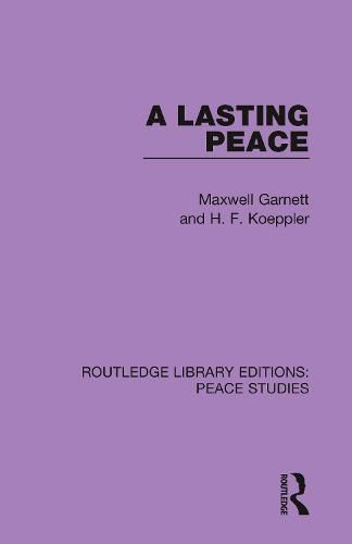 Cover image for A Lasting Peace