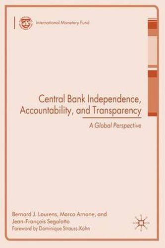 Cover image for Central Bank Independence, Accountability, and Transparency: A Global Perspective