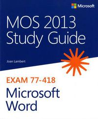 Cover image for MOS 2013 Study Guide for Microsoft Word