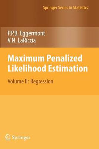 Cover image for Maximum Penalized Likelihood Estimation: Volume II: Regression