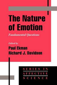 Cover image for The Nature of Emotion: Fundamental Questions