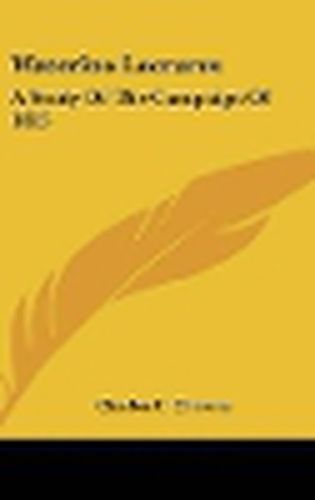 Cover image for Waterloo Lectures: A Study of the Campaign of 1815