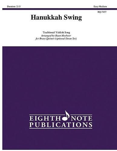 Cover image for Hanukkah Swing: For Brass Quintet, Score & Parts