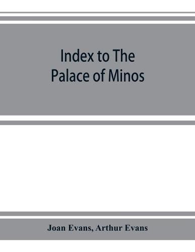 Cover image for Index to The palace of Minos