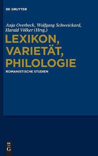 Cover image for Lexikon, Varietat, Philologie