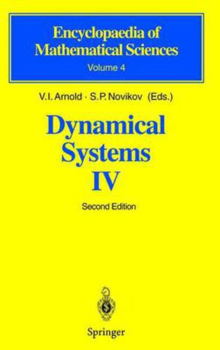 Cover image for Dynamical Systems IV: Symplectic Geometry and its Applications