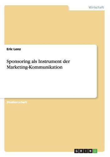 Cover image for Sponsoring ALS Instrument Der Marketing-Kommunikation