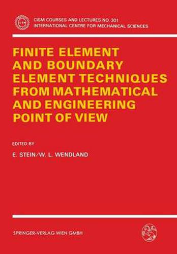 Cover image for Finite Element and Boundary Element Techniques from Mathematical and Engineering Point of View