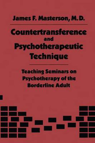 Cover image for Countertransference and Psychotherapeutic Technique: Teaching Seminars