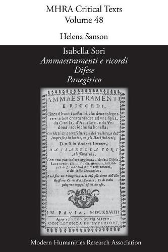 Cover image for 'Ammaestramenti e ricordi', by Isabella Sori