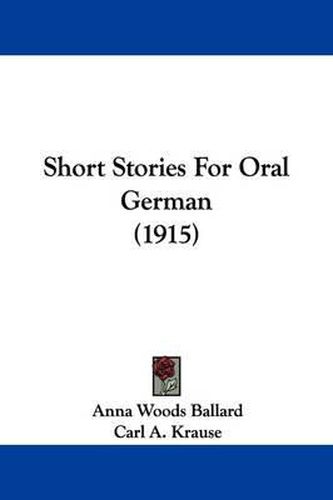 Short Stories for Oral German (1915)