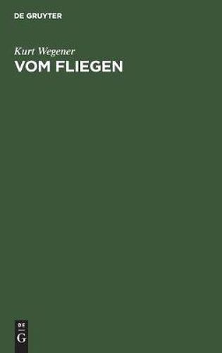 Cover image for Vom Fliegen