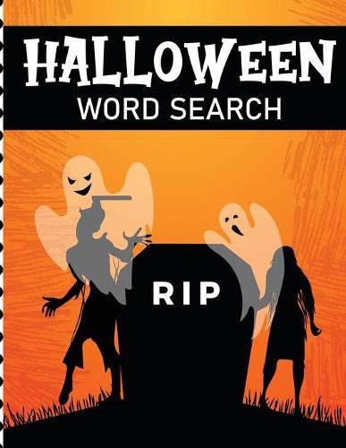 Cover image for Halloween Word Search: Puzzle Activity Book - For Kids Ages 5-8 - Juvenile Gifts - With Key Solution Pages