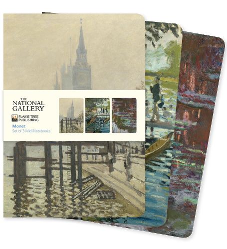 Cover image for National Gallery: Monet Set of 3 Midi Notebooks