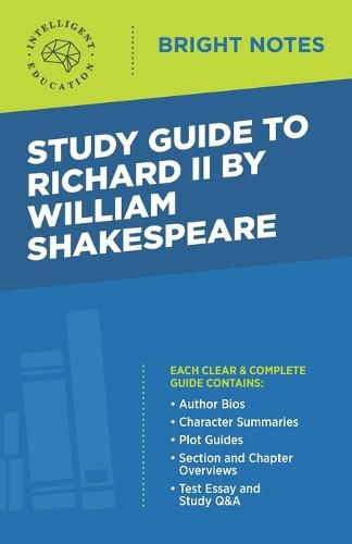 Cover image for Study Guide to Richard II by William Shakespeare