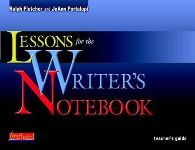 Cover image for Lessons for the Writer's Notebook