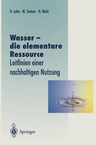 Cover image for Wasser - die Elementare Ressource