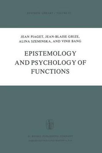 Cover image for Epistemology and Psychology of Functions