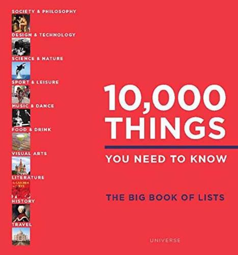 Cover image for 10,000 Things You Need to Know: The Big Book of Lists