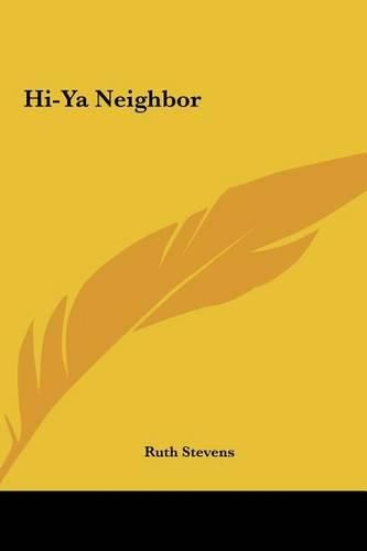 Cover image for Hi-YA Neighbor Hi-YA Neighbor