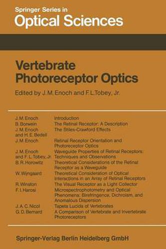 Cover image for Vertebrate Photoreceptor Optics