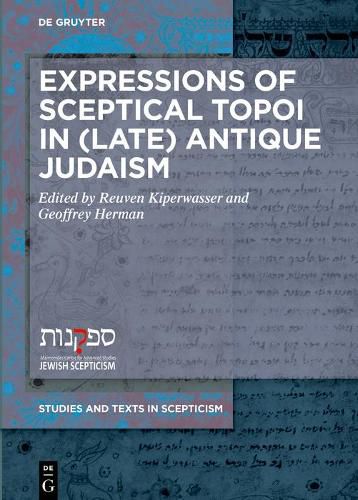 Cover image for Expressions of Sceptical Topoi in (Late) Antique Judaism