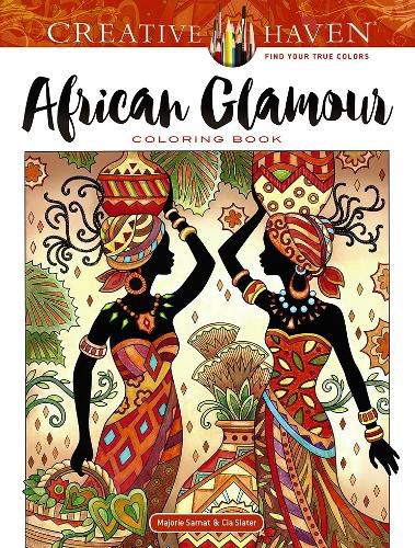 Cover image for Creative Haven African Glamour Coloring Book