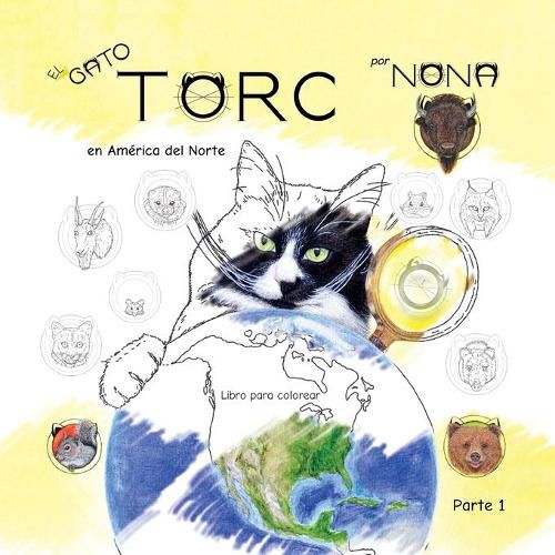 Cover image for El GATO TORC en America del Norte Libro para colorear parte 1